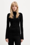 HUGO pulover culoarea negru, cu turtleneck, 50548283