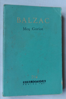 (C452) BALZAC - MOS GORIOT foto