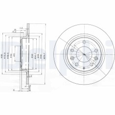 DELPHI BG3875C Disc frana