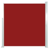Copertina laterala retractabila de terasa, rosu, 140x300 cm