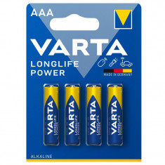 Baterii alcaline LR3 AAA Varta LongLife Power 4buc/blister 4903/4B