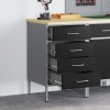 VidaXL Bancă de lucru cu sertar negru și gri 50 x 55 x 85 cm 4103460