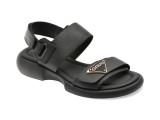 Sandale GRYXX negre, 734017, din piele naturala