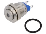 Comutator anti-vandalism SPST-NO 2A/36VDC IP65 verde