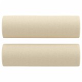 Cumpara ieftin Perne decorative, 2 buc., crem, &Oslash;15x50 cm, textil