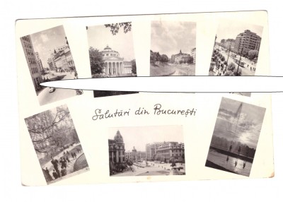 CP Bucuresti - Mozaic, RPR, circulata 1957, stare foarte buna foto