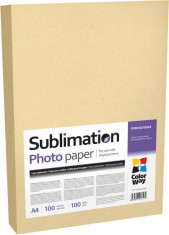 Hartie Foto de Sublimare ColorWay 100g/m2, A4, 100Buc foto