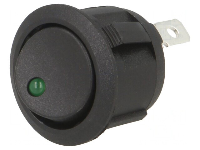 Comutator Rocker ON-OFF 20A/14VDC cu LED Negru