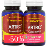 Pachet Artro Curcumin 95 60cps (50% reducere la al doilea produs)