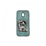 Carcasa Samsung Galaxy J5 (2017) Lemontti Embroidery Gray Puppy