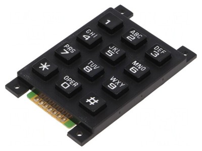Tastatură 12 Butoane 200m&amp;Omega; 1,2N 20mA foto