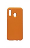 Husa telefon compatibila cu Samsung Galaxy Galaxy A20e, Portocaliu, Cu interior de catifea, 181HT, Silicon, Carcasa