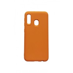 Husa telefon compatibila cu Samsung Galaxy Galaxy A20e, Portocaliu, Cu interior de catifea, 181HT