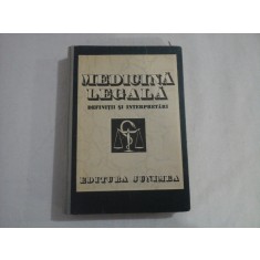 MEDICINA LEGALA definitii si interpretari - coordonator Teodor Ciornea