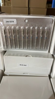 Capăt de freză de diamant pentru cuticule, flacără rotunjită, br&amp;acirc;u albastru, 244/021B foto