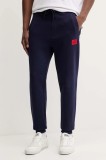 HUGO pantaloni de trening din bumbac melanj, 50447963