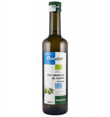 Ulei de masline Bio extravirgin presat la rece, origine Grecia, 500 ml Crudolio foto