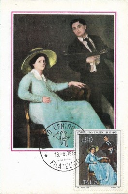 C1734 - Italia 1975 - carte maxima pictura foto