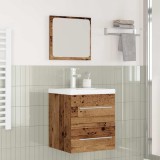 Set de mobilier pentru baie 2 pcs Lemn vechi 41 x 38.5 x 48 cm