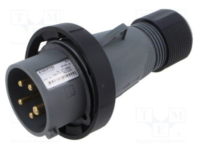 Conector alimentare AC trifazat AMPHENOL IP&amp;amp;S 16A 5 pini IP67 foto