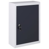 Cumpara ieftin Dulap de scule de perete, gri &amp; negru, metal, stil industrial