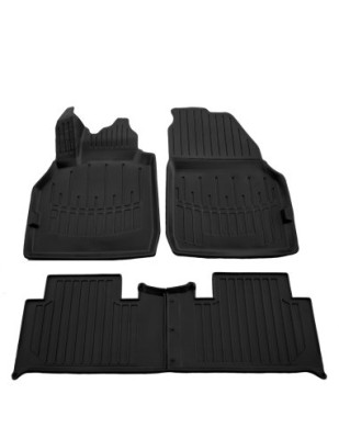 Set covorase auto din cauciuc tip tavita Renault Scenic II (2003-2009) foto