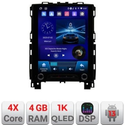 Navigatie Renault Megane 4 2016-2024 cu navi tip tesla radio gps internet 4 Core carplay android auto 4+64 Incell Display kit-tesla CarStore Technolog foto