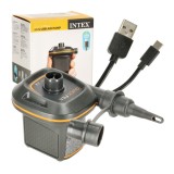 Pompă electrică de aer pentru produse gonflabile, cu 2 v&acirc;rfuri, USB A 5V DC / 2A INTEX 66635