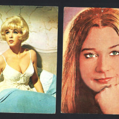 Carte postala actori straini 2 buc. Stella Stewens, Shirley Mac Laine