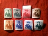 Serie Romania 1940 Regele Carol II , 8 valori