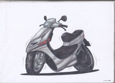 bnk div Scuter Peugeot - afis / poster / print - KoolArt 880 foto