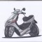 bnk div Scuter Peugeot - afis / poster / print - KoolArt 880