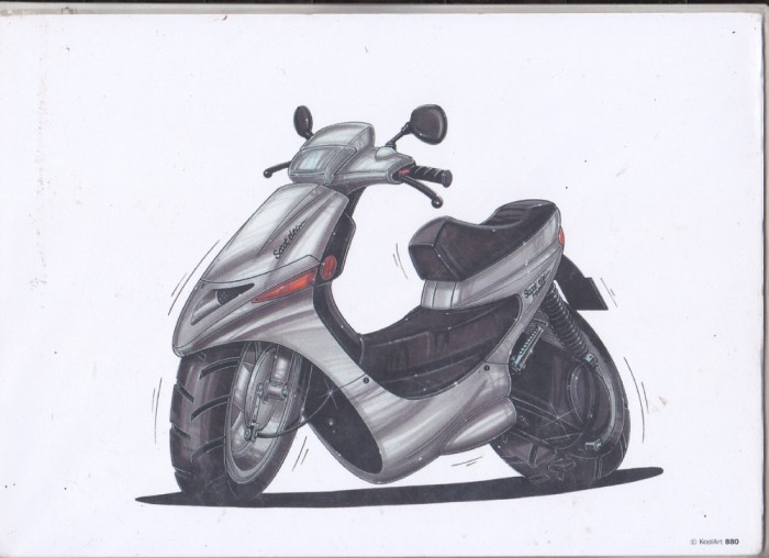 bnk div Scuter Peugeot - afis / poster / print - KoolArt 880