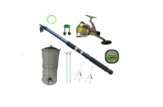 Set pescuit lanseta telescopica mulineta LC540 si accesorii