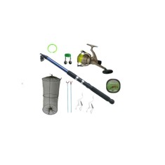 Set pescuit lanseta telescopica mulineta LC540 si accesorii