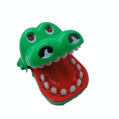 Jucarie Interactiva, Model Crocodil la Dentist, Plastic, 13 cm, Verde foto