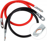 Set de cabluri invertor baterie Ctman 4AWG 18 inchi, calibrul 4 x 18 inchi (1 ne