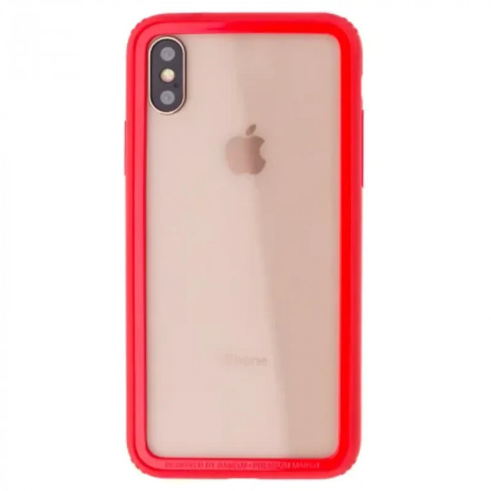 Bumper iPhone X/XS Border Baseus Rosu