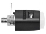 Clemă de laborator albă 70VDC 16A nichel -25&divide;90&deg;C