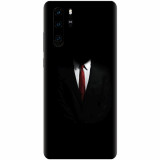 Husa silicon pentru Huawei P30 Pro, Mystery Man In Suit