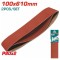 TOTAL - SET 2 BUC HARTIE ABRAZIVA PENTRU SLEFUITOR 100x610mm, P80 PowerTool TopQuality