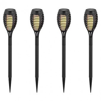 SET 4 CORP ILUMINAT GRADINA IP44 3 IN 1 EFECT FLACARA INCARCARE SOLAR foto