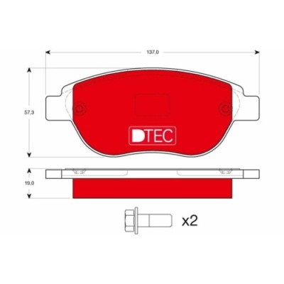 Placute frana Citroen Berlingo (M), C3 1 (Fc), C4 Coupe (La), C4 1 (Lc), Xsara (N1), Fiat Idea (350), Peugeot 1007 (Km), 207 (Wa), 307 (3a/C), Partne foto