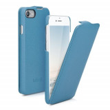 Husa pentru Apple iPhone 8/iPhone 7/iPhone SE 2, Piele naturala, Albastru, 39346.04