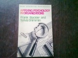 Applying psychology in organization - Frank Blackler (Aplicarea psihologiei &icirc;n organizație)