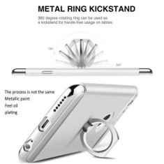 Husa Apple iPhone 6/6S, MyStyle Elegance Luxury 3in1 Ring Silver