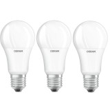 Set Becuri LED Osram Base Classic, A100, 13 W, 1521 Lumeni, 2700 K, 240 V, E27, A+, 3 bucati