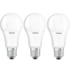 Set Becuri LED Osram Base Classic, A100, 13 W, 1521 Lumeni, 2700 K, 240 V, E27, A+, 3 bucati foto