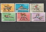 ROMANIA 1972 LP 787 PREOLIMPIADA MUNCHEN SERIE MNH