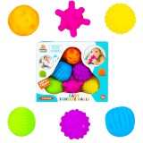 Cumpara ieftin Set 6 mingi senzoriale pentru bebelusi, 7Toys